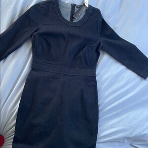 Banana Republic Navy Long Sleeve Dress